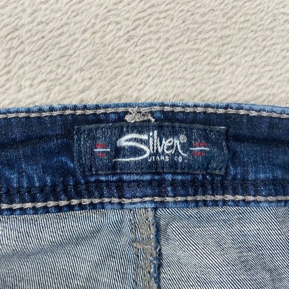 Silver Jeans Men's Jeans 33x29 Straight-Leg Mid-Rise Stretch Denim Sam - Picture 8 of 12